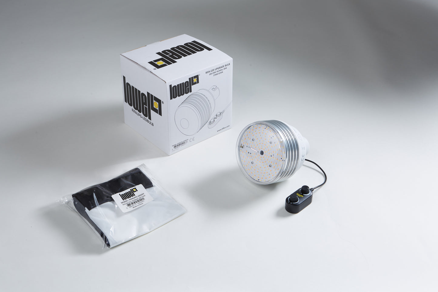 Lowel Lighting | Rifa LED Bulb & Diffuser Kit