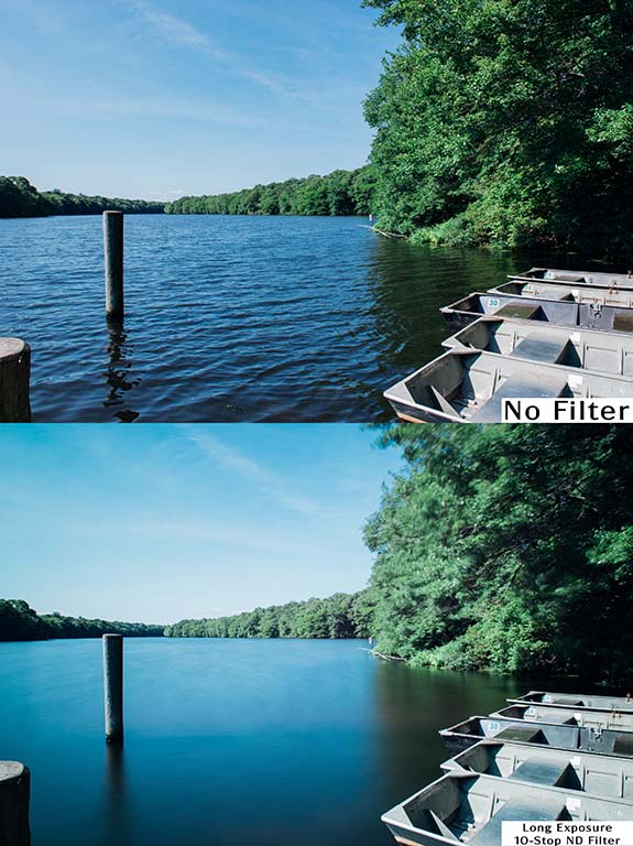 10-Stop Full Spectrum ND Hot Mirror Long Exposure Water White Glass Filter