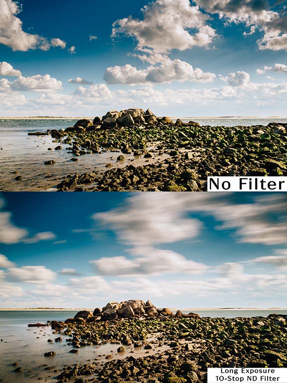 10-Stop Full Spectrum ND Hot Mirror Long Exposure Water White Glass Filter