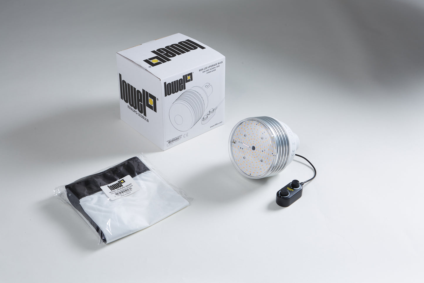 Lowel Lighting | Rifa LED Bulb & Diffuser Kit